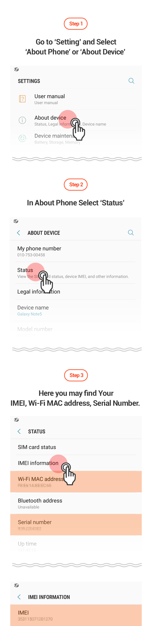 How to Check IMEI ,Wi-Fi MAC address,Serial Number on Your Android Phone